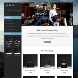 Saphire Theme, AmeriCommerce Theme, Saphire